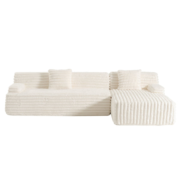Cloud Sectional Sofa Upholstered Couch Free Combined Sofa