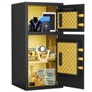 Large Double Door Coin Operated Safe, Digital Security Safe With Fireproof And Waterproof Bag