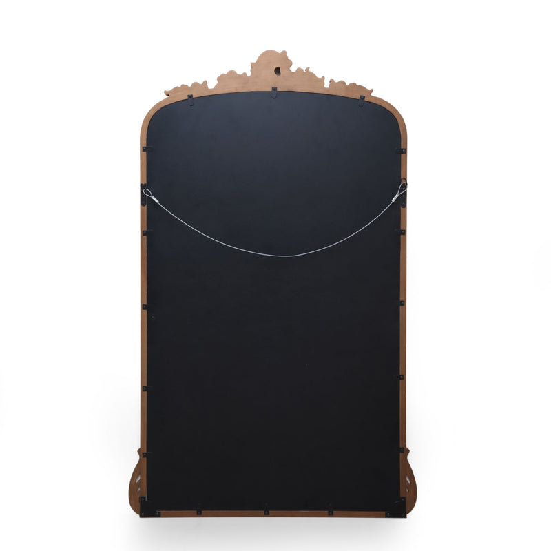 Traditional Handcrafted Over Mantle Mirror - Antique Gold