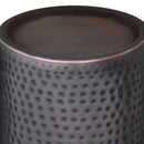 Corbin - Hammered Metal Side Table