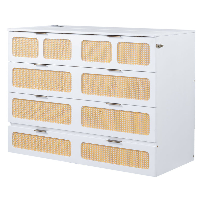 Classic Stylish Murphy Bed With Large Drawers