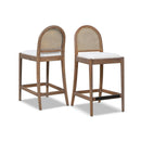 Panama - Curved Back Cane Counter Stool (Set of 2)