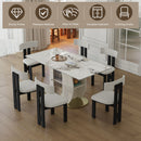 Modern Dining Table Set With Storage, Includes Chairs