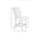 Jasmine - Barstool (Set of 2) - Gray