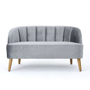 Modern Classic Shell Backed Loveseat
