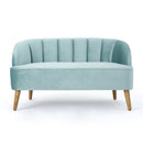 Modern Classic Shell Backed Loveseat