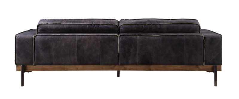 Silchester - Sofa - Antique Ebony Top Grain Leather - Atlantic Fine Furniture Inc