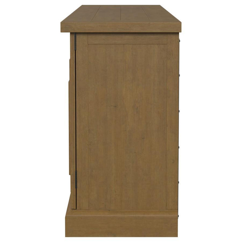 Florence - 4 Door Dining Sideboard Buffet Cabinet - Rustic Honey