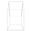 Twin Size Metal House Bed kids Bed, White