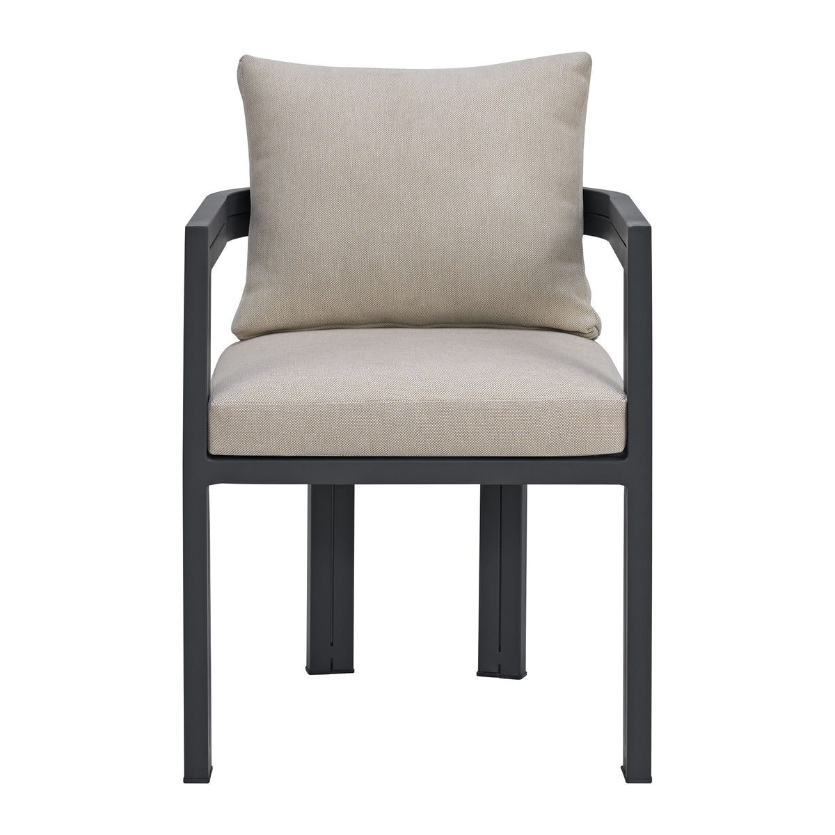 Playa Dining Chair (Set of 2) in Dark Gray / Beige by Elements International, view 9