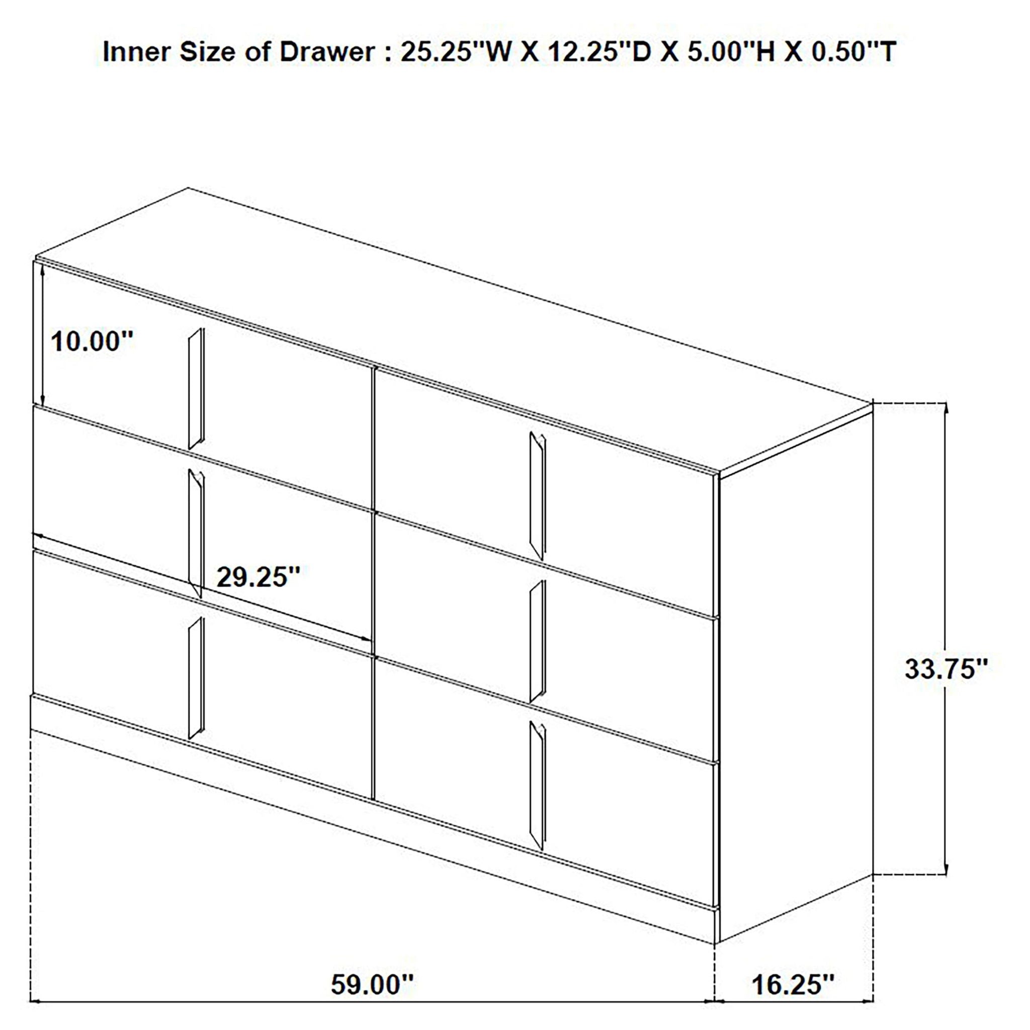 Ines 4-piece Eastern King Bedroom Set Navy and White High Gloss