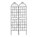 Metal Garden Rustproof Trellis For Climbing Plants Outdoor Flower Support