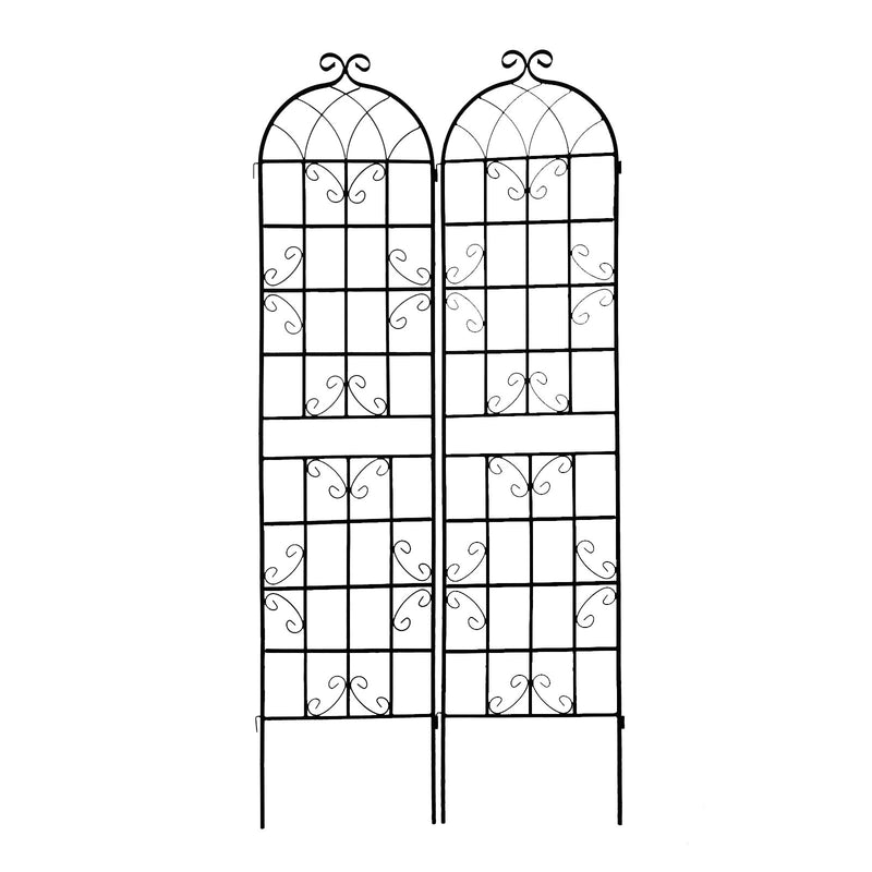 Metal Garden Rustproof Trellis For Climbing Plants Outdoor Flower Support