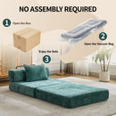 Convertible Floor Sofa Bed With Fixed Shape Frame For Living Room