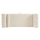 Luxurious Velvet Multifunctional Storage Ottoman Bench With Pillow