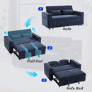 Pull-Out Sofa Bed Convertible Couch With Adjustable Backrest For Living Room