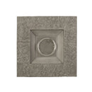 Classic Design Square Fire Pit With Top And 40, 000 Btu Heat Output - Stone Gray