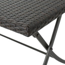 Saffron - Outdoor Rectangle Folding Dining Table - Brown Multi