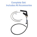 Pull Down Bathroom Sink Faucet With Three Water Modes And Construction - Matte Black