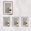 Bathroom Medicine Cabinet With LED Mirror, Anti-Fog, Waterproof, 3000K~6000K Single Door Lighted Bathroom Cabinet With Touch Swich