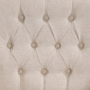 Accent Chair, Living Room Chair, Footrest Chair Set With Vintage Brass Studs, Button Tufted Upholstered Armchair For Living Room, Comfy Reading Chair For Bedroom, Reception Room