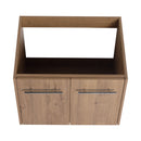 Modern Floating Bathroom Vanity With Resin Sink, Soft Close Doors