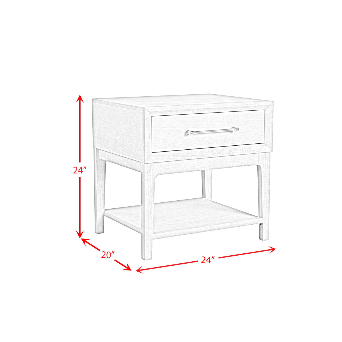 Westland End Table in Almond by Elements International, view 8