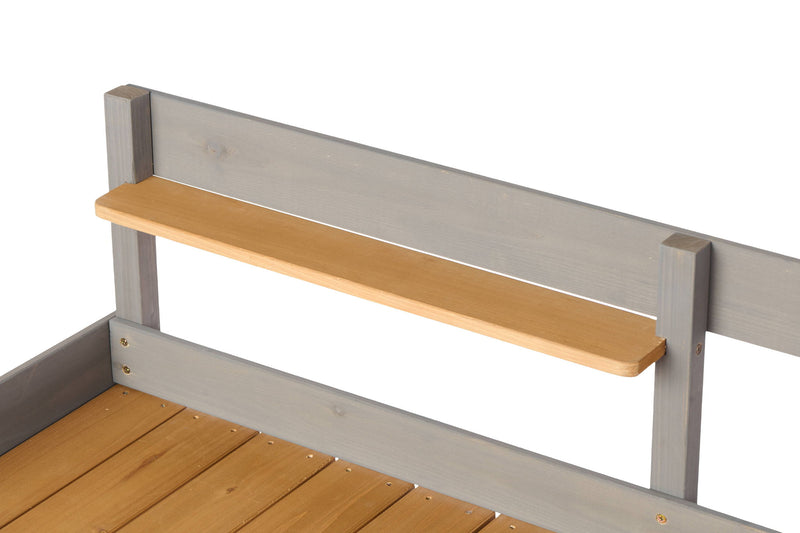 Outdoor Potting - Bench, Workstation Table With Cabinet For Backyard Garden Supplies - Gray / Brown