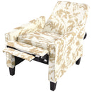 Push Back Upholstered Recliner Armchair