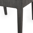 Contemporary Armchair With Track Arms - Charcoal