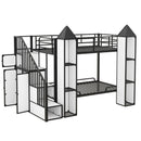 Castle Shaped Bunk Bed With Wardrobe And Storage