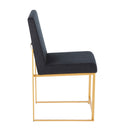 Fuji - Contemporary Stylish Frame, High Back Dining Chair (Set of 2)