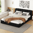 Upholstered Platform Bed With Headboard