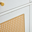 Modern Minimalist Rattan Shoe Cabinet, Elegant Storage Solution