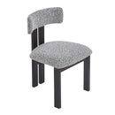 Modern Upholstered Armless Dining Chairs With Metal Legs