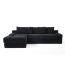 Modern L - Shaped Sectional Couch With Memory Foam