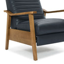 Asher - Modern Push Back Recliner With Wood Arms