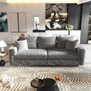 Plush Corduroy 4 Seat Sofa, Modern Comfy Upholstered Sofa Cloud Couch, Deep Seat Couches With Soft Pillows