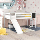 Loft Bed With Slide, Stair And Chalkboard
