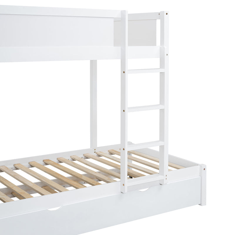 Bunk Bed With Twin Size Trundle, Storage And Desk