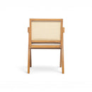 Chandigarh Farmhouse Style Cane Upholstered Dining Chairs (Set of 2)