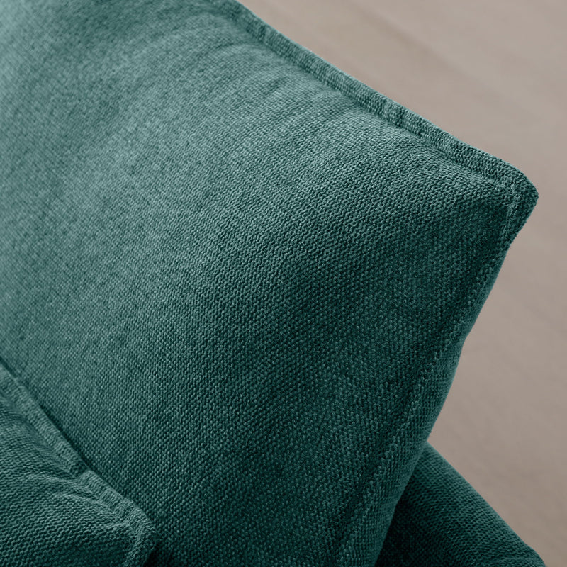 U Shaped Sofa With Console And Cupholders, 6 Seat