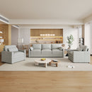 Cloud Sofa Set Couch For Living Room - Light Gray