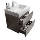 Alice - Bathroom Vanity With Sink, Large Storage Wall Mounted Floating Bathroom Vanity For Modern Bathroom, One-Piece Sink Basin Without Drain And Faucet
