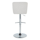 Henry - Contemporary Adjustable Barstool With Swivel & Rounded T Footrest (Set of 2)