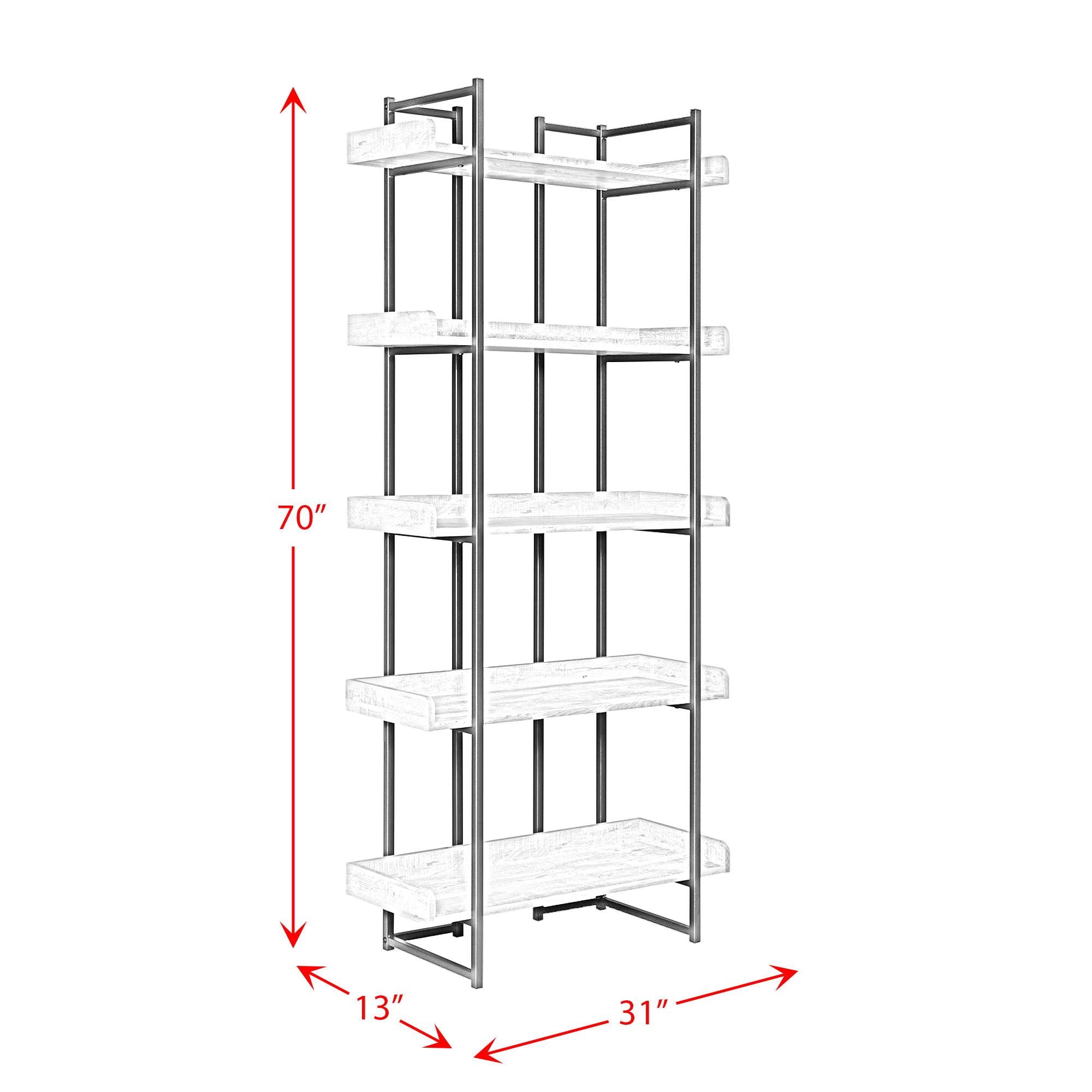 Preston - Bookshelf - Gray - Atlantic Fine Furniture Melbourne FL