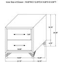 Lucia - 2-Drawer Nightstand - White
