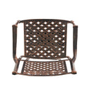 Cast Aluminum Swivel Bar Stool With Footrest - Copper