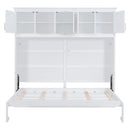 Murphy Modern Bed With Top Cabinets For Space Saving And Comfort