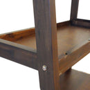 Ladder Shelf, Ladder Style Display Shelf - Natural Wood / Brown